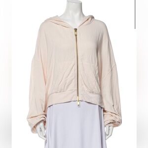 Selkie Modal Pastel Pink Zip-Up Pillow Hoodie Jacket